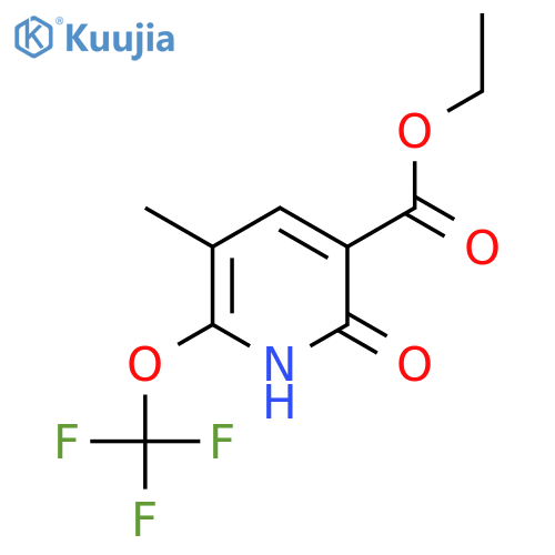 Ethyl 2-hydroxy-5-methyl-6-(trifluoromethoxy)pyridine-3-carboxylate structure