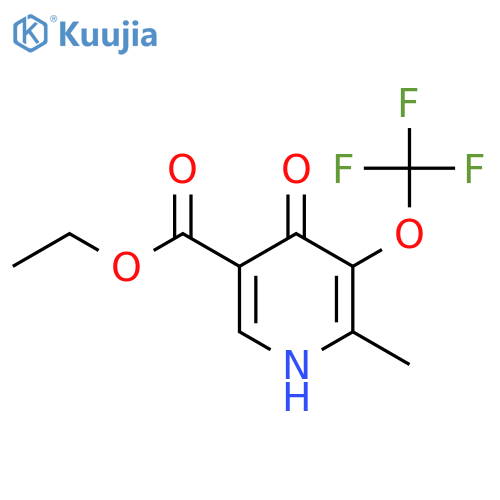 Ethyl 4-hydroxy-2-methyl-3-(trifluoromethoxy)pyridine-5-carboxylate structure