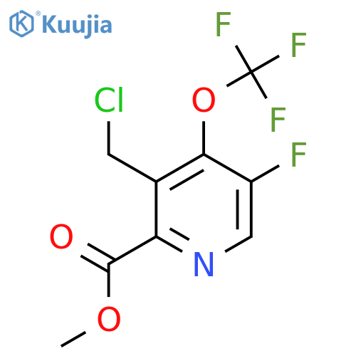 Methyl 3-(chloromethyl)-5-fluoro-4-(trifluoromethoxy)pyridine-2-carboxylate structure