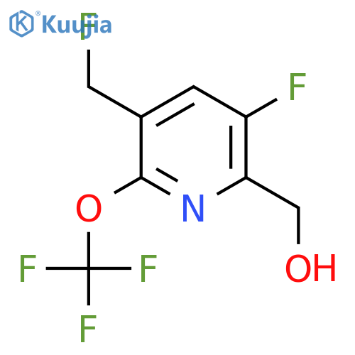 3-Fluoro-5-(fluoromethyl)-6-(trifluoromethoxy)pyridine-2-methanol structure