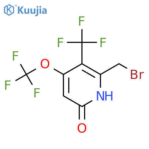 2-(Bromomethyl)-6-hydroxy-4-(trifluoromethoxy)-3-(trifluoromethyl)pyridine structure