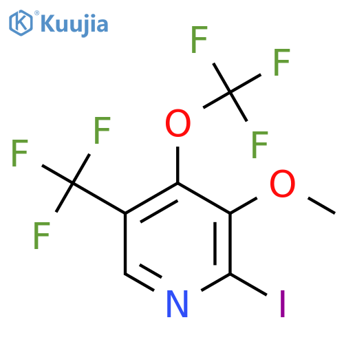2-Iodo-3-methoxy-4-(trifluoromethoxy)-5-(trifluoromethyl)pyridine structure