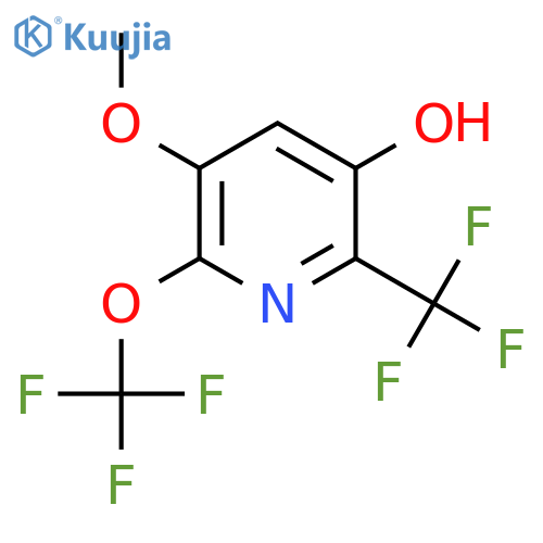3-Hydroxy-5-methoxy-6-(trifluoromethoxy)-2-(trifluoromethyl)pyridine structure