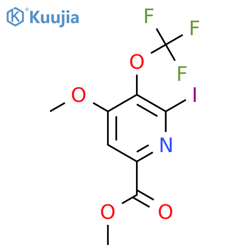 Methyl 2-iodo-4-methoxy-3-(trifluoromethoxy)pyridine-6-carboxylate structure