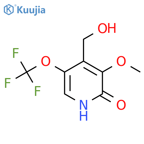 2-Hydroxy-3-methoxy-5-(trifluoromethoxy)pyridine-4-methanol structure
