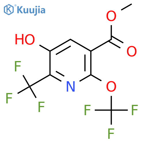 Methyl 3-hydroxy-6-(trifluoromethoxy)-2-(trifluoromethyl)pyridine-5-carboxylate structure