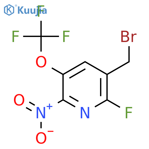 3-(Bromomethyl)-2-fluoro-6-nitro-5-(trifluoromethoxy)pyridine structure