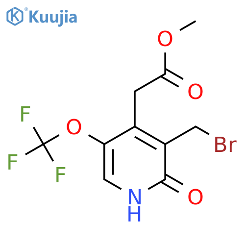 Methyl 3-(bromomethyl)-2-hydroxy-5-(trifluoromethoxy)pyridine-4-acetate structure