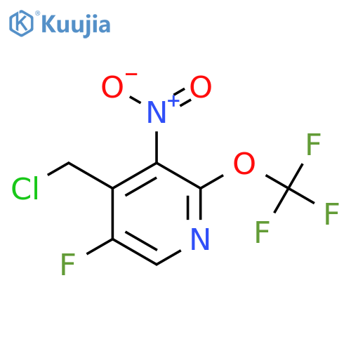 4-(Chloromethyl)-5-fluoro-3-nitro-2-(trifluoromethoxy)pyridine structure