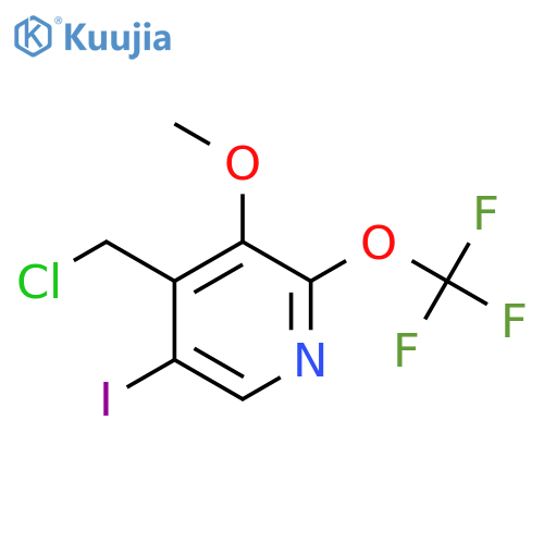 4-(Chloromethyl)-5-iodo-3-methoxy-2-(trifluoromethoxy)pyridine structure