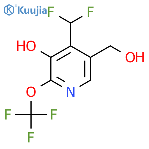 4-(Difluoromethyl)-3-hydroxy-2-(trifluoromethoxy)pyridine-5-methanol structure