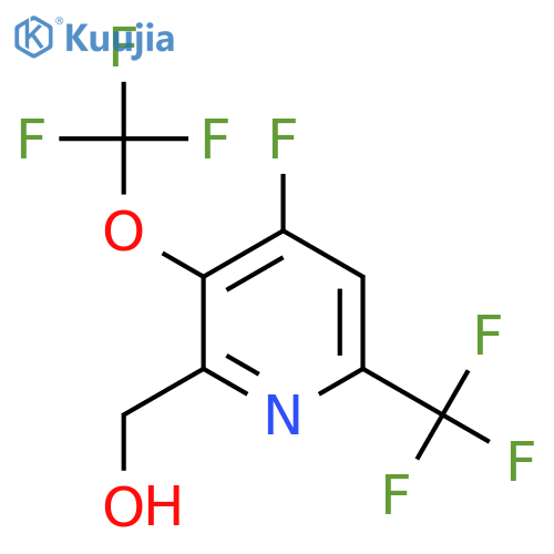 4-Fluoro-3-(trifluoromethoxy)-6-(trifluoromethyl)pyridine-2-methanol structure