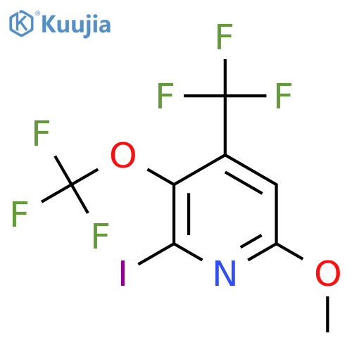 2-Iodo-6-methoxy-3-(trifluoromethoxy)-4-(trifluoromethyl)pyridine structure