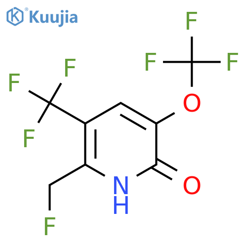 2-(Fluoromethyl)-6-hydroxy-5-(trifluoromethoxy)-3-(trifluoromethyl)pyridine structure