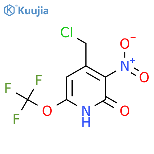 4-(Chloromethyl)-2-hydroxy-3-nitro-6-(trifluoromethoxy)pyridine structure