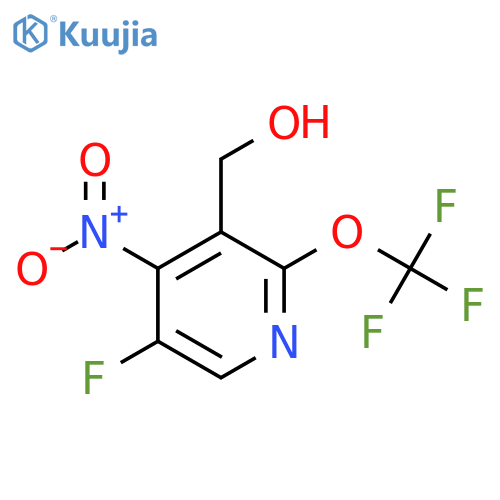 5-Fluoro-4-nitro-2-(trifluoromethoxy)pyridine-3-methanol structure