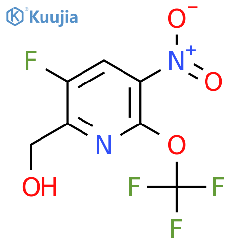 3-Fluoro-5-nitro-6-(trifluoromethoxy)pyridine-2-methanol structure