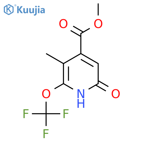 Methyl 6-hydroxy-3-methyl-2-(trifluoromethoxy)pyridine-4-carboxylate structure