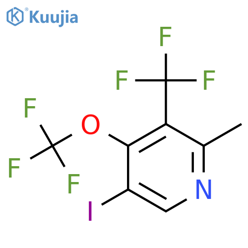 5-Iodo-2-methyl-4-(trifluoromethoxy)-3-(trifluoromethyl)pyridine structure