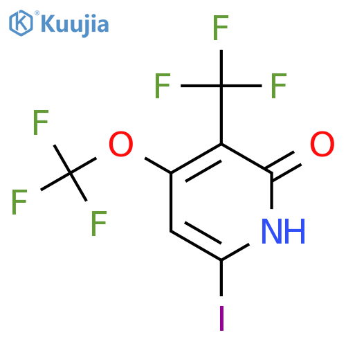 2-Hydroxy-6-iodo-4-(trifluoromethoxy)-3-(trifluoromethyl)pyridine structure
