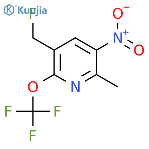 5-(Fluoromethyl)-2-methyl-3-nitro-6-(trifluoromethoxy)pyridine structure