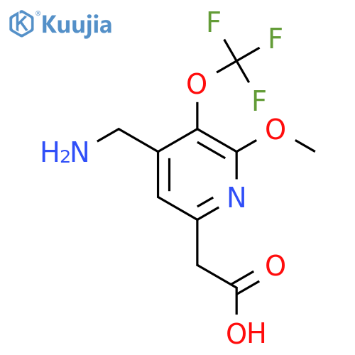 4-(Aminomethyl)-2-methoxy-3-(trifluoromethoxy)pyridine-6-acetic acid structure