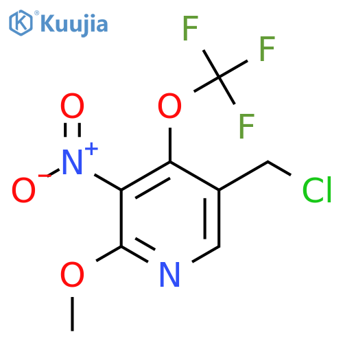 5-(Chloromethyl)-2-methoxy-3-nitro-4-(trifluoromethoxy)pyridine structure