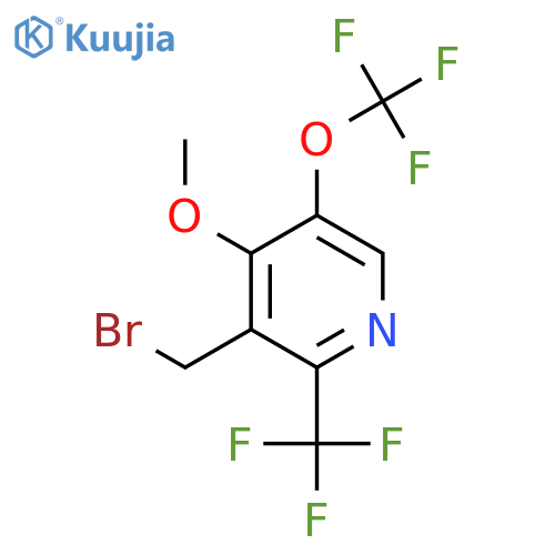 3-(Bromomethyl)-4-methoxy-5-(trifluoromethoxy)-2-(trifluoromethyl)pyridine structure
