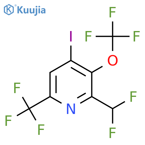 2-(Difluoromethyl)-4-iodo-3-(trifluoromethoxy)-6-(trifluoromethyl)pyridine structure