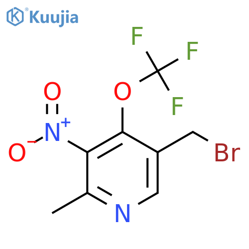 5-(Bromomethyl)-2-methyl-3-nitro-4-(trifluoromethoxy)pyridine structure