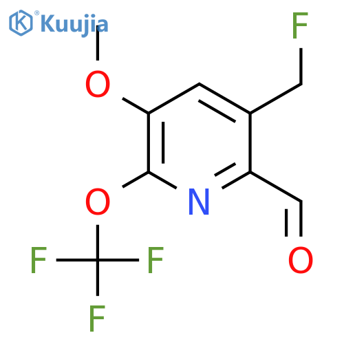 3-(Fluoromethyl)-5-methoxy-6-(trifluoromethoxy)pyridine-2-carboxaldehyde structure