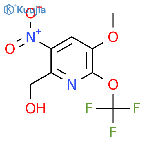 3-Methoxy-5-nitro-2-(trifluoromethoxy)pyridine-6-methanol structure