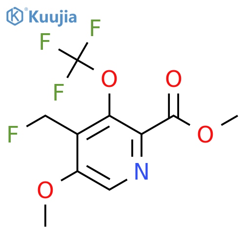 Methyl 4-(fluoromethyl)-5-methoxy-3-(trifluoromethoxy)pyridine-2-carboxylate structure