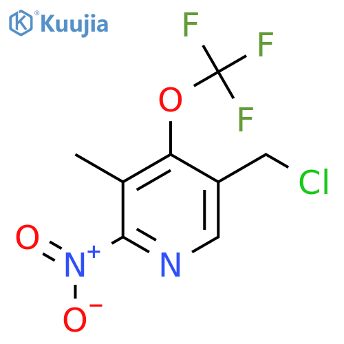 5-(Chloromethyl)-3-methyl-2-nitro-4-(trifluoromethoxy)pyridine structure