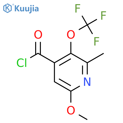 6-Methoxy-2-methyl-3-(trifluoromethoxy)pyridine-4-carbonyl chloride structure