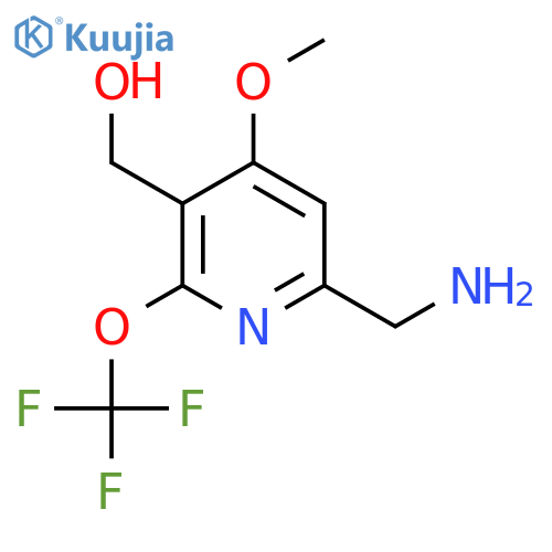 6-(Aminomethyl)-4-methoxy-2-(trifluoromethoxy)pyridine-3-methanol structure