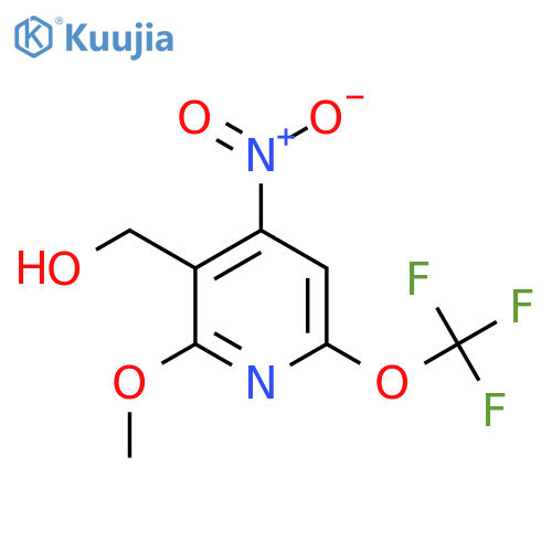 2-Methoxy-4-nitro-6-(trifluoromethoxy)pyridine-3-methanol structure