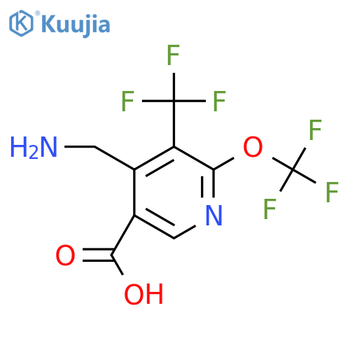 4-(Aminomethyl)-2-(trifluoromethoxy)-3-(trifluoromethyl)pyridine-5-carboxylic acid structure