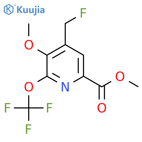 Methyl 4-(fluoromethyl)-3-methoxy-2-(trifluoromethoxy)pyridine-6-carboxylate structure