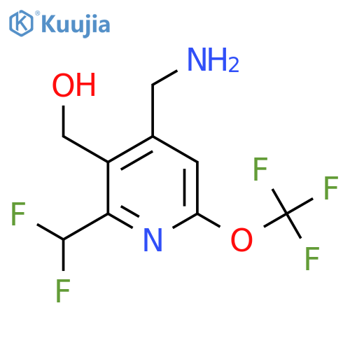 4-(Aminomethyl)-2-(difluoromethyl)-6-(trifluoromethoxy)pyridine-3-methanol structure
