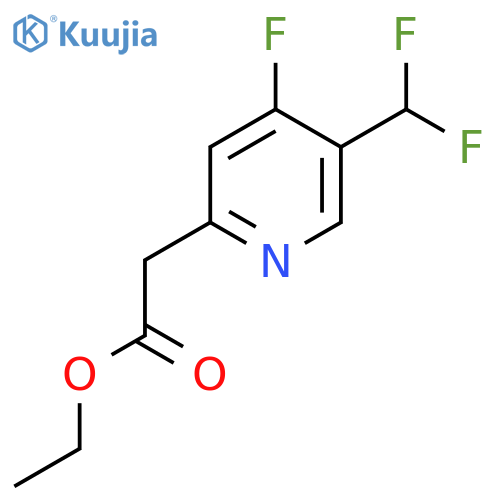 Ethyl 5-(difluoromethyl)-4-fluoropyridine-2-acetate structure