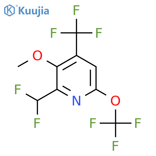 2-(Difluoromethyl)-3-methoxy-6-(trifluoromethoxy)-4-(trifluoromethyl)pyridine structure