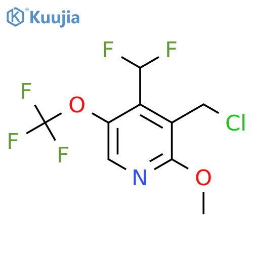 3-(Chloromethyl)-4-(difluoromethyl)-2-methoxy-5-(trifluoromethoxy)pyridine structure