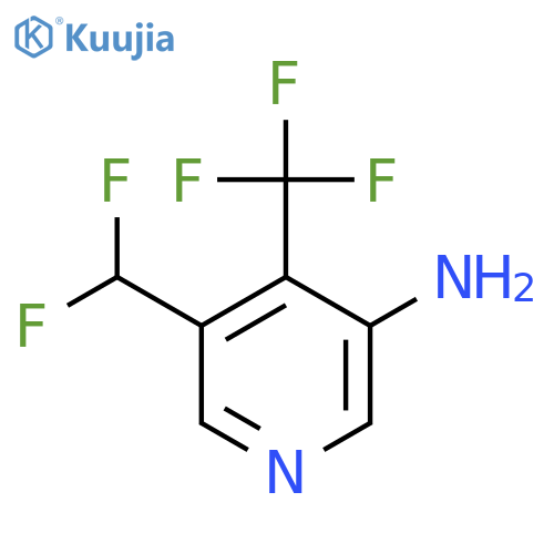 3-Amino-5-(difluoromethyl)-4-(trifluoromethyl)pyridine structure