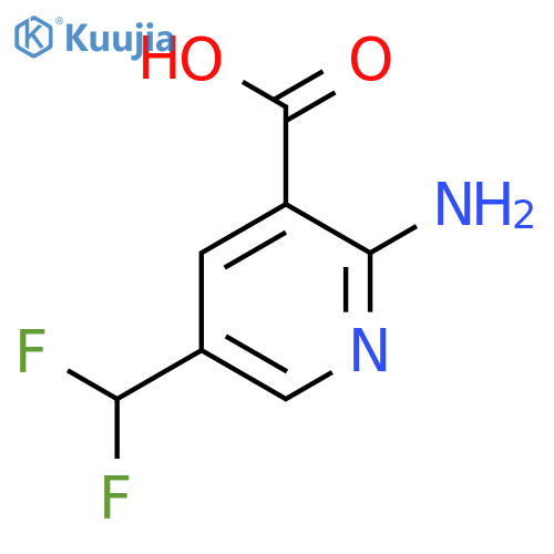 2-Amino-5-(difluoromethyl)pyridine-3-carboxylic acid structure