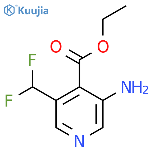 Ethyl 3-amino-5-(difluoromethyl)pyridine-4-carboxylate structure