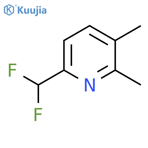 6-(Difluoromethyl)-2,3-dimethylpyridine structure
