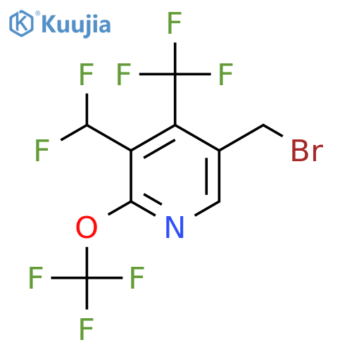 5-(Bromomethyl)-3-(difluoromethyl)-2-(trifluoromethoxy)-4-(trifluoromethyl)pyridine structure