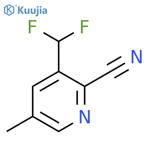 2-Cyano-3-(difluoromethyl)-5-methylpyridine structure