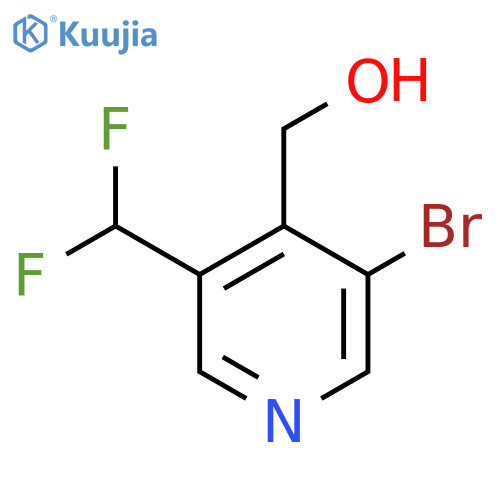 3-Bromo-5-(difluoromethyl)pyridine-4-methanol structure